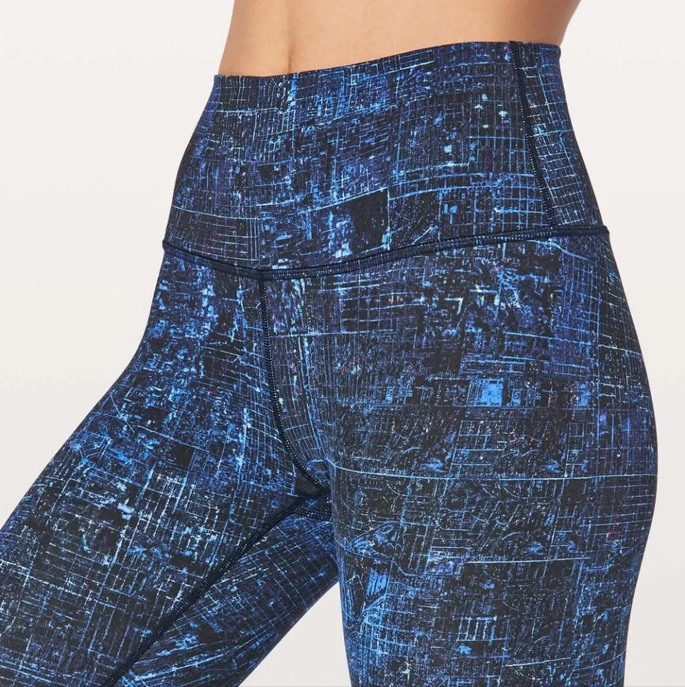 🆕️ Lululemon Wunder Under Hi-Rise Tight Leggings in City Lights Multi Black - Picture 2 of 10